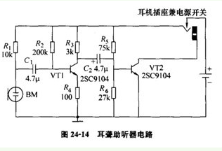 耳聋助听器电路图-耳聋助听器电路图详解